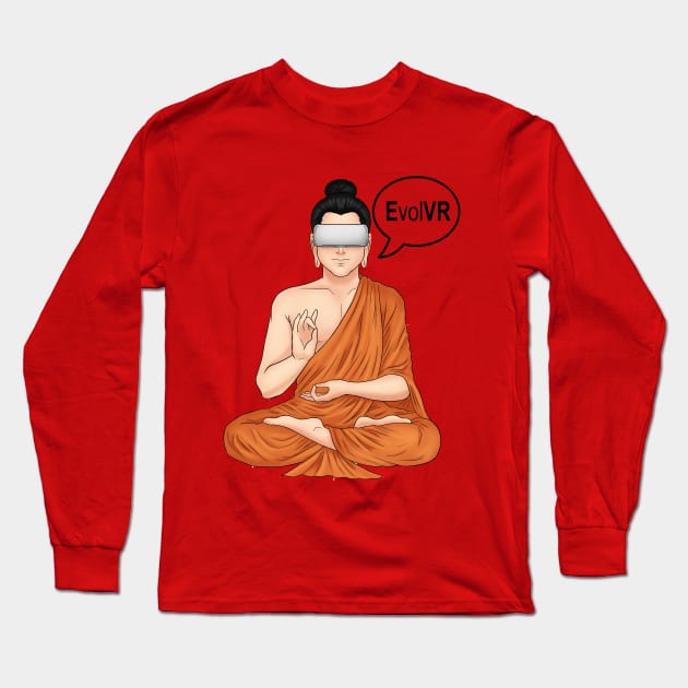 EvolVR: Buddha Long Sleeve T-Shirt by EvolVR